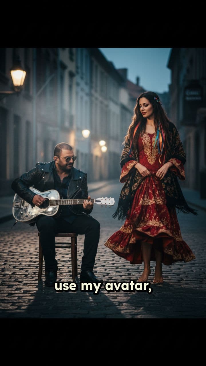 Street Performance with Steel Guitar and Dance