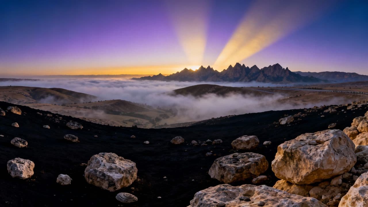 Sacred Dawn Visual Background