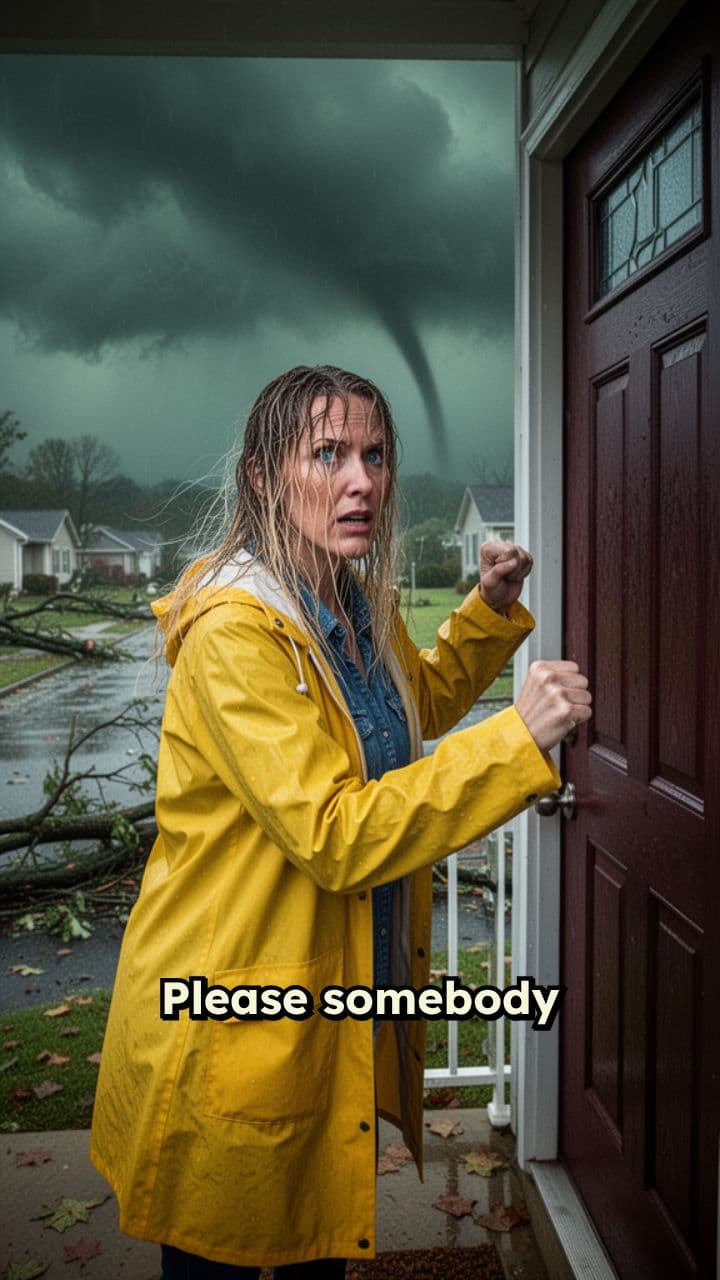 Neighbor Begs for Shelter From Tornado