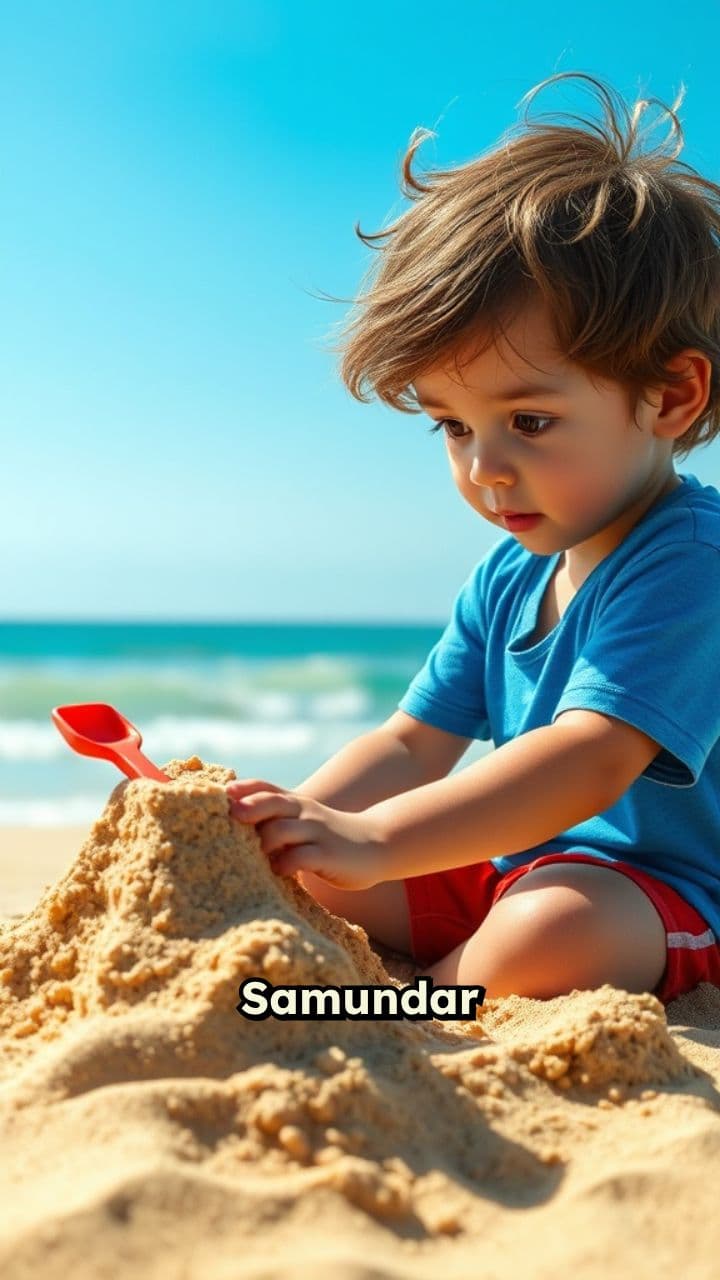 Bachha aur Bandar ka Ret Mahal