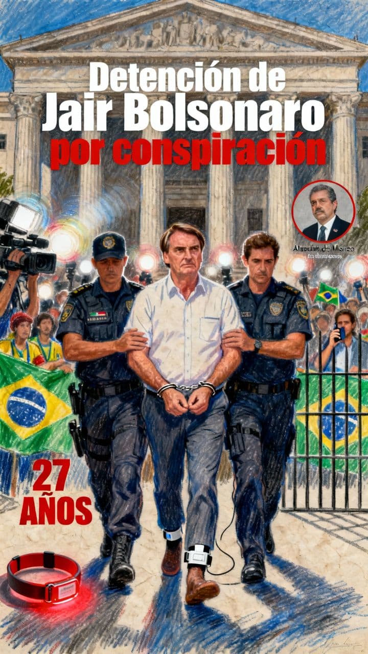 Detención de Jair Bolsonaro por conspiración