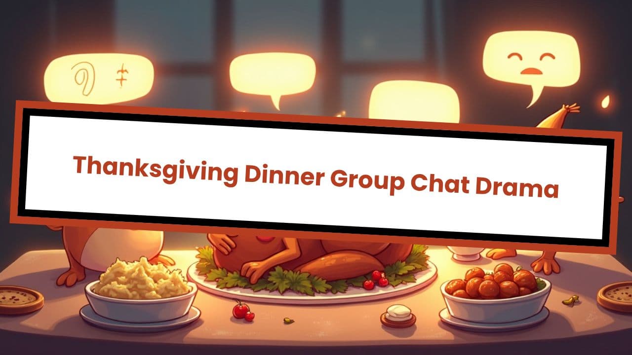 Thanksgiving Dinner Group Chat Drama