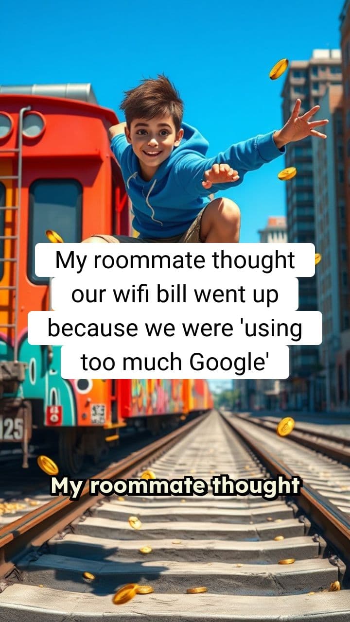 My roommate thought our wifi bill went up because we were “using too much Google”