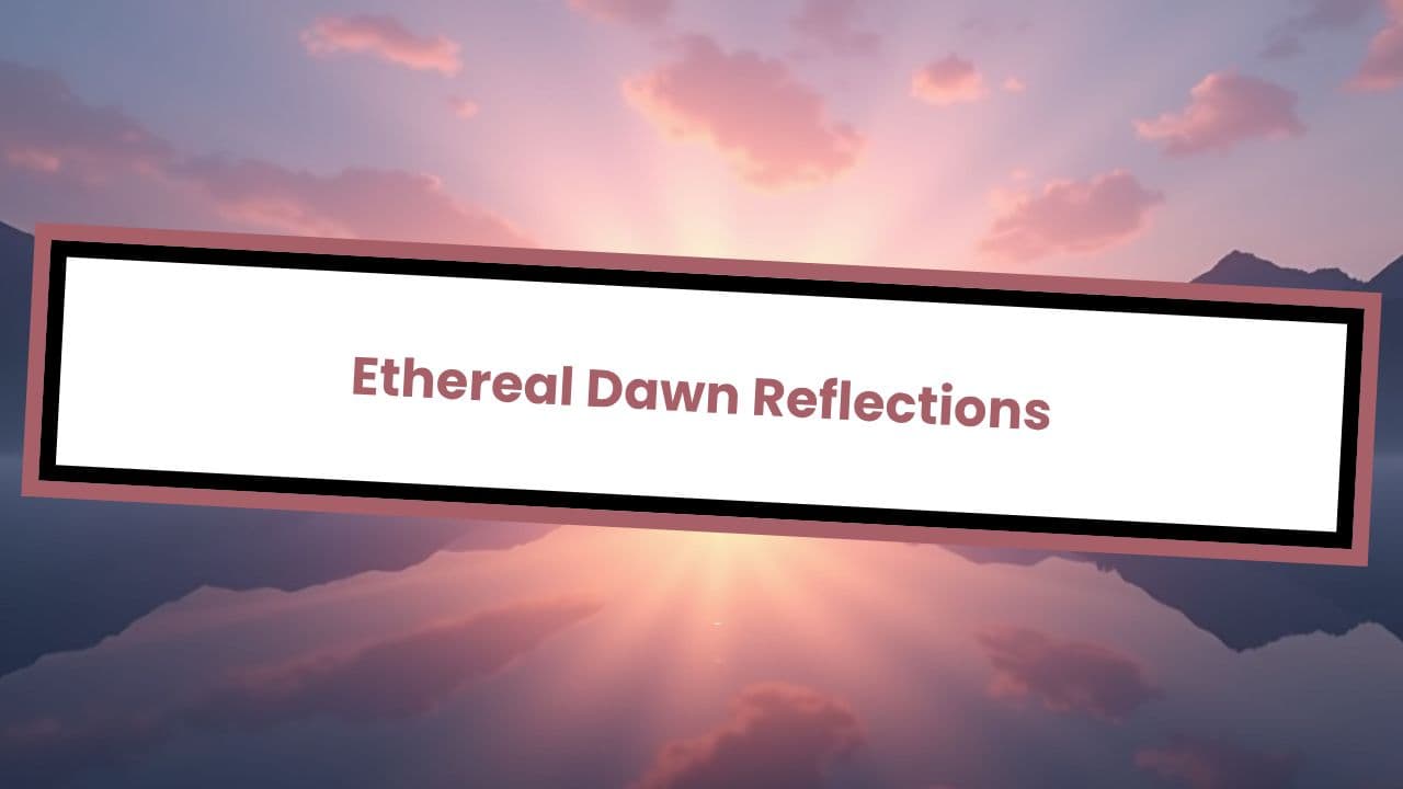 Ethereal Dawn Reflections