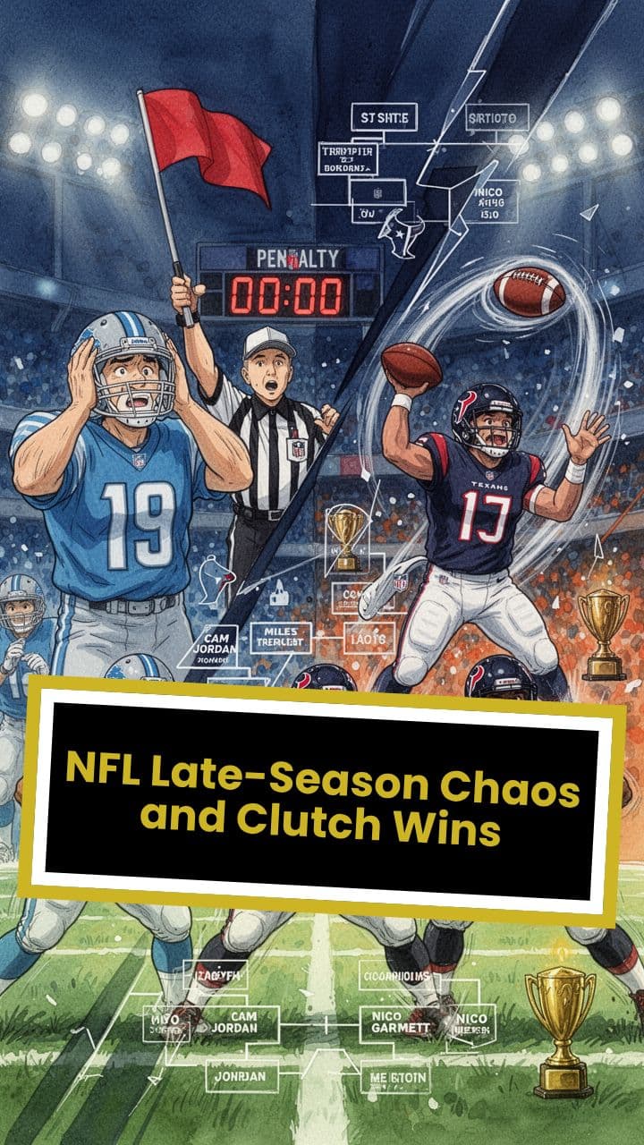 NFL Late-Season Chaos and Clutch Wins