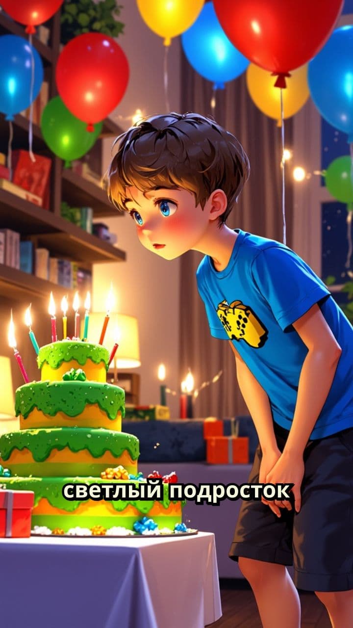 День рождения в стиле Roblox