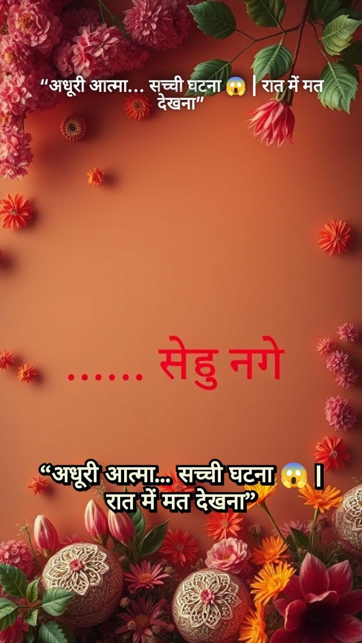 “अधूरी आत्मा… सच्ची घटना 😱 | रात में मत देखना”