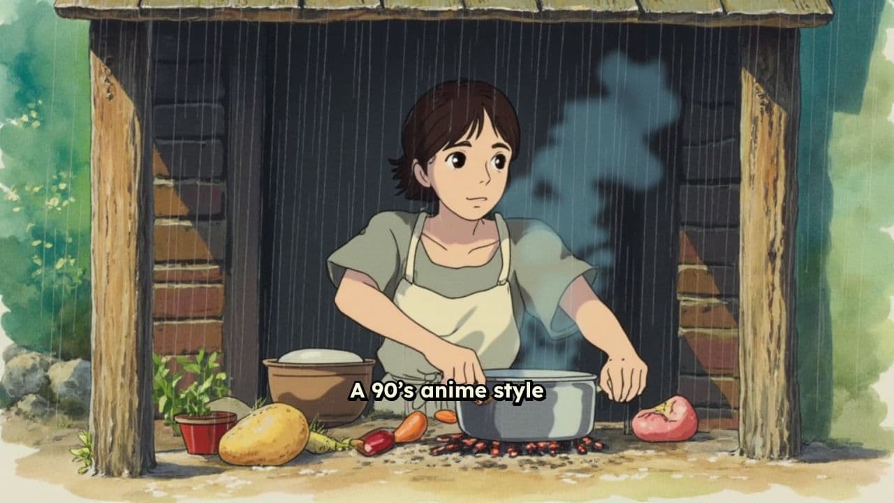 Rainy Day Cooking in a Village