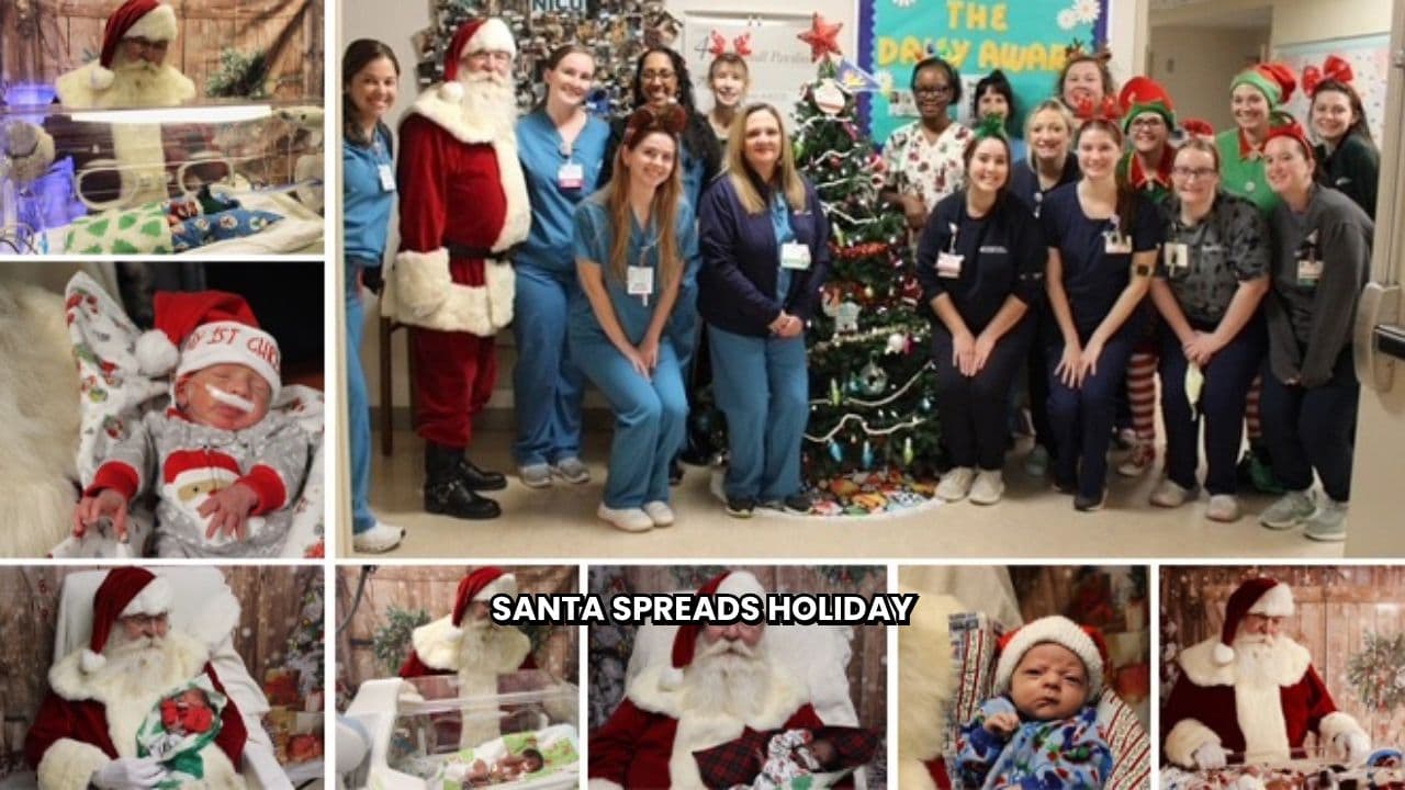 Santa Visits Lehigh Valley NICU Babies