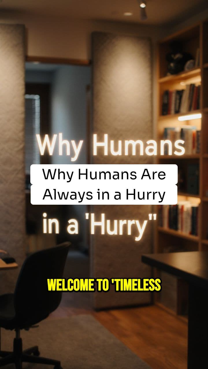 Why Humans Are Always in a Hurry