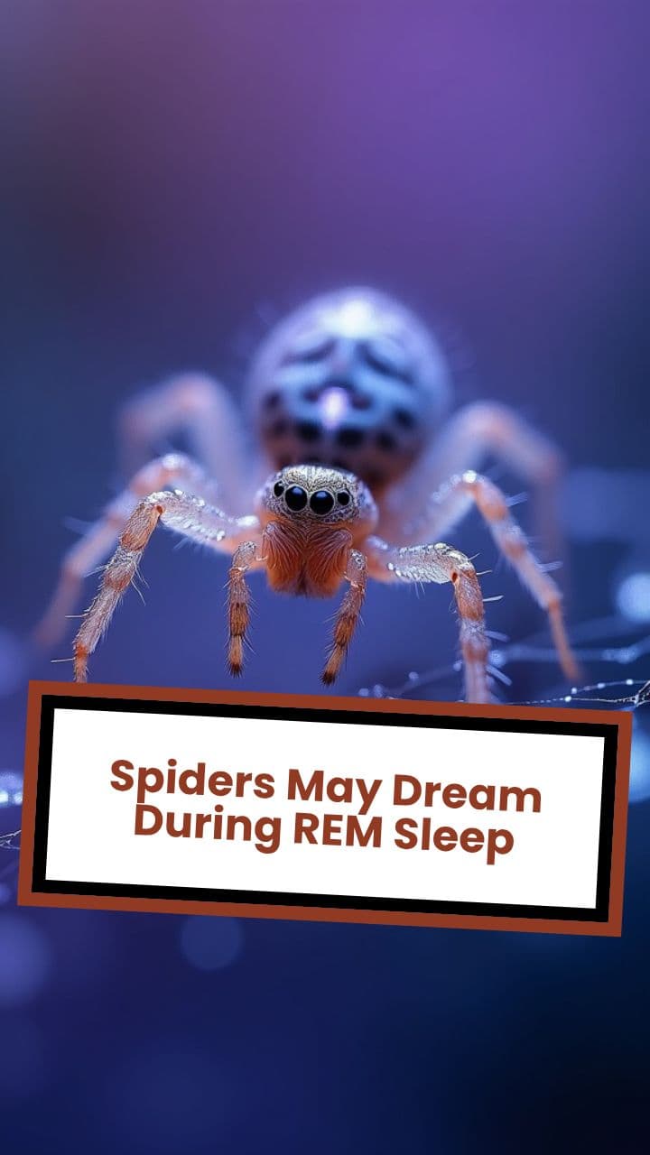 Spiders May Dream During REM Sleep