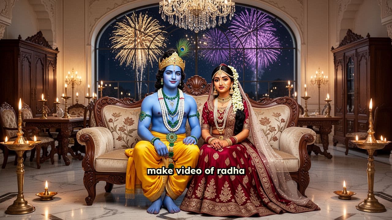 Radha Krishna New Year 2026 Greeting