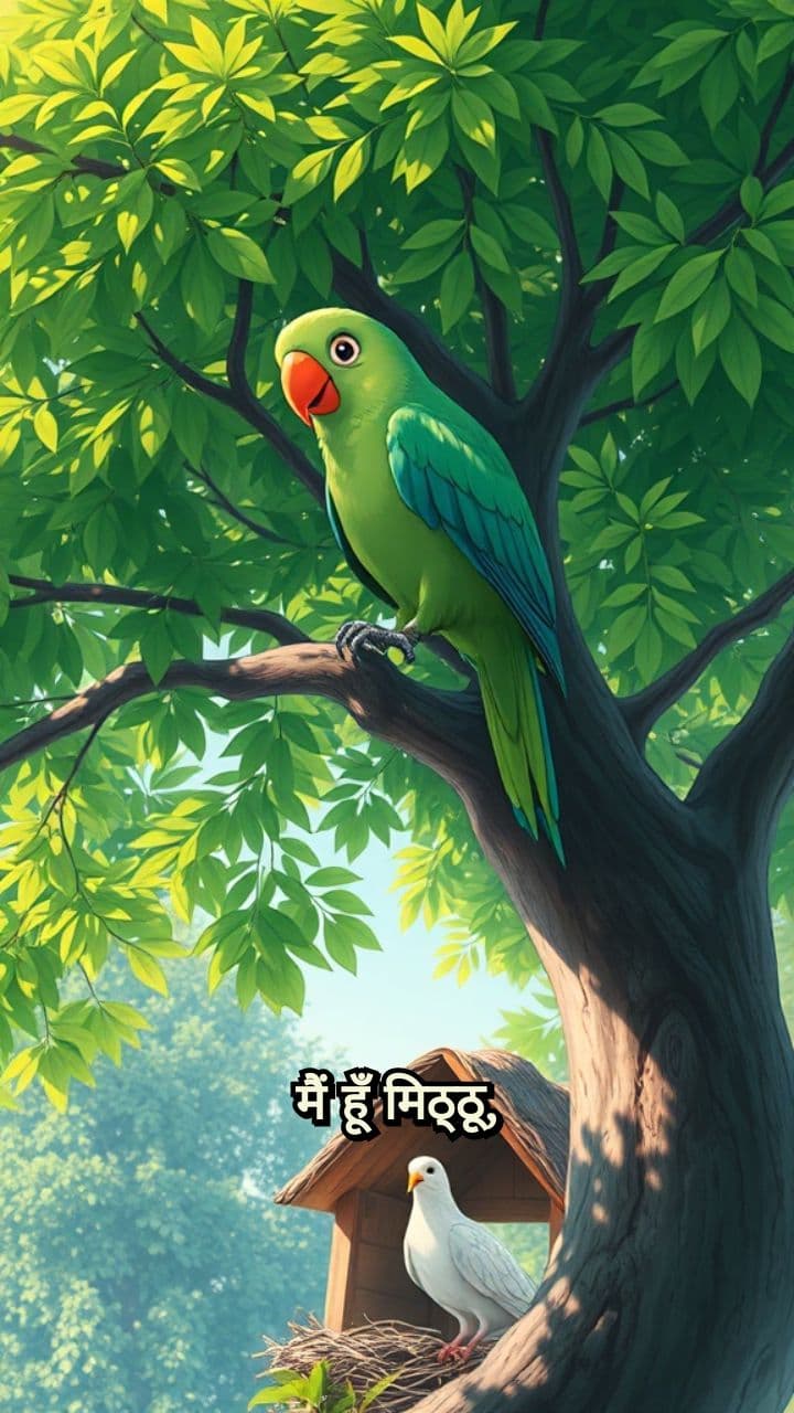 तोता और कबूतर की दोस्ती
