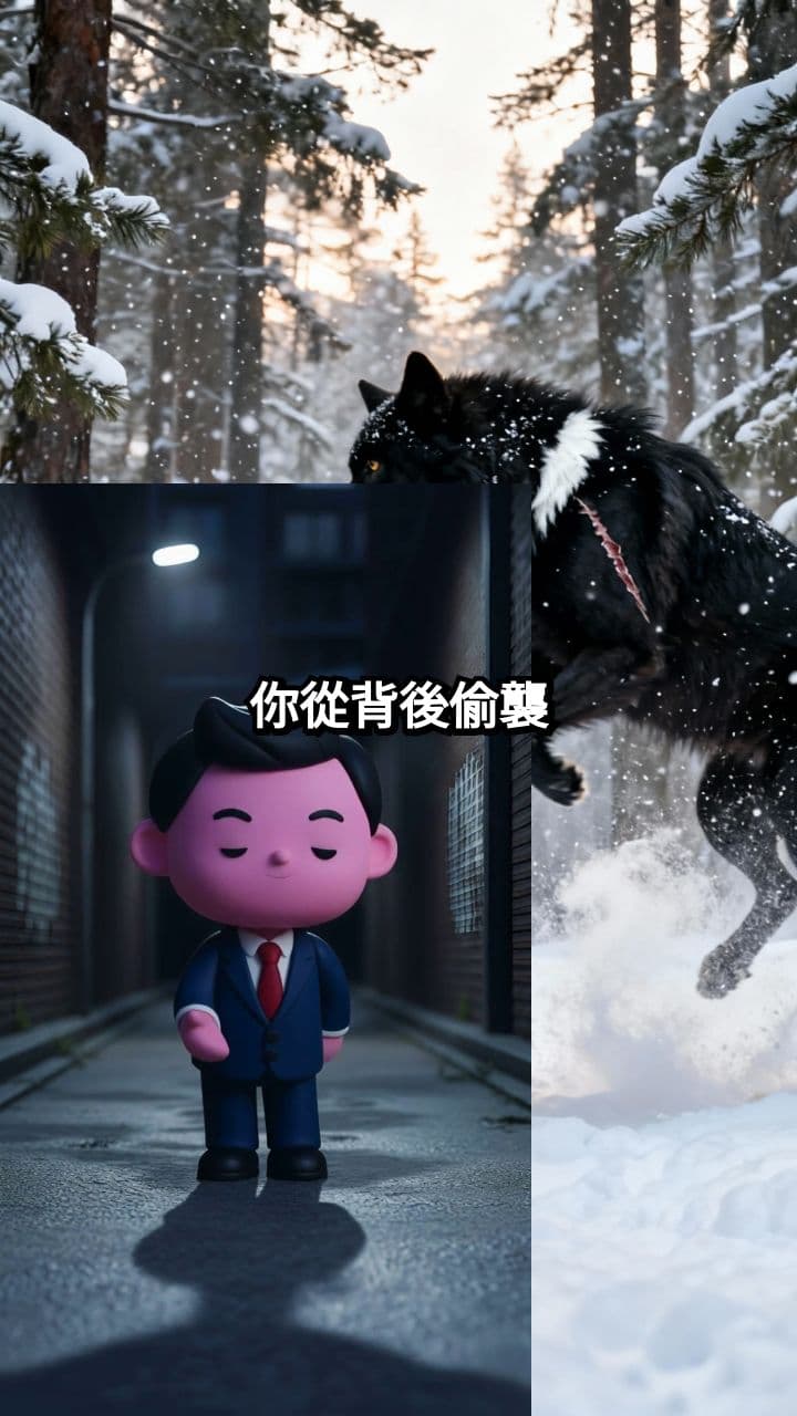 背後偷襲與正面對決