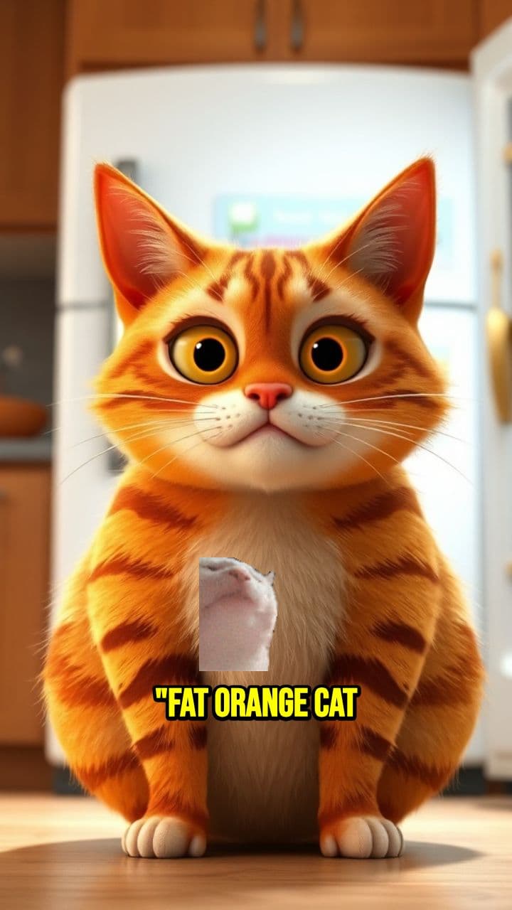 Disappointed Cat in the Kitchen