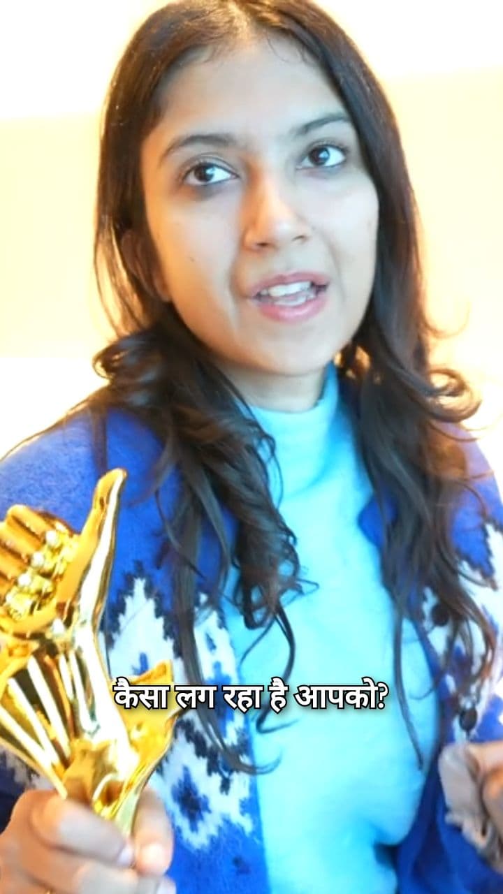 An Emotional Moment After Winning Two Awards