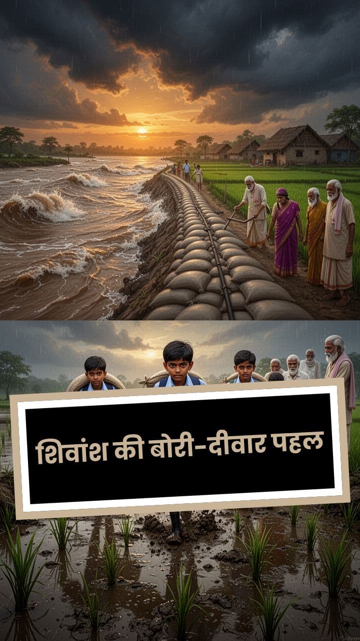 शिवांश की बोरी-दीवार पहल