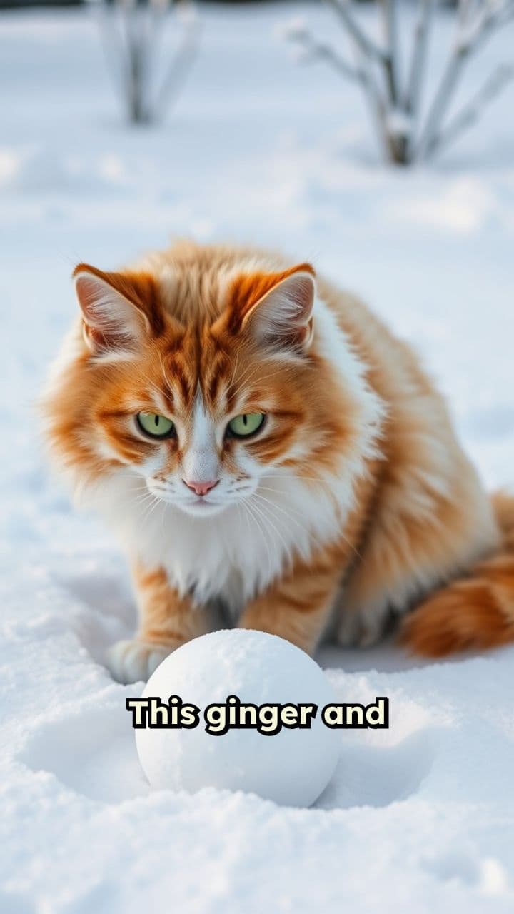 Winter Warfare: Cat vs. Snowball
