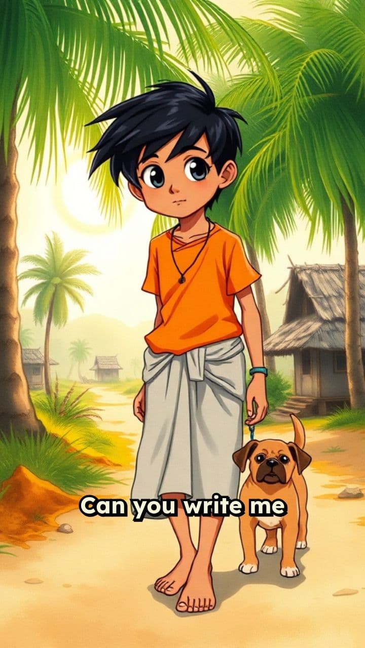 Coconut Harvest in an Indian Village