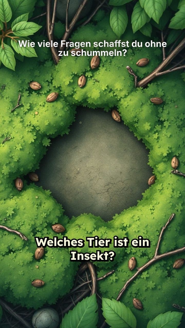 Wie viele Fragen schaffst du ohne zu schummeln?