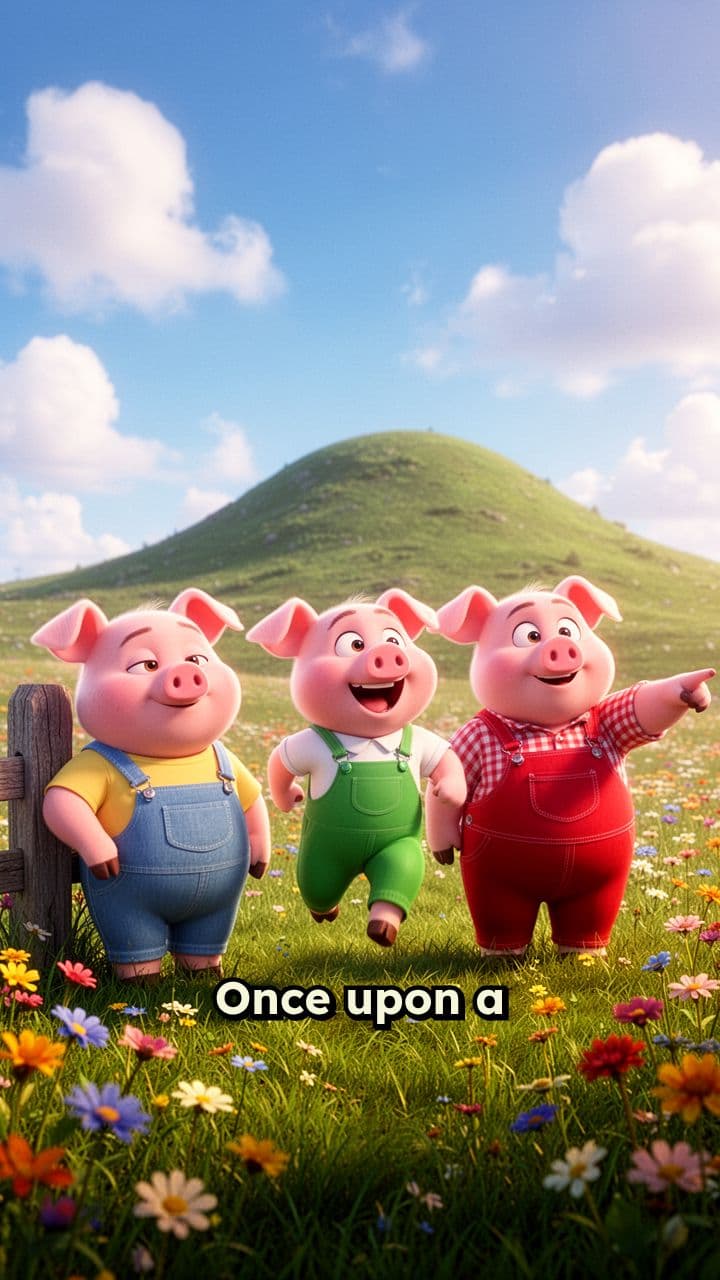 The Three Little Pigs - A Story of Hard Work