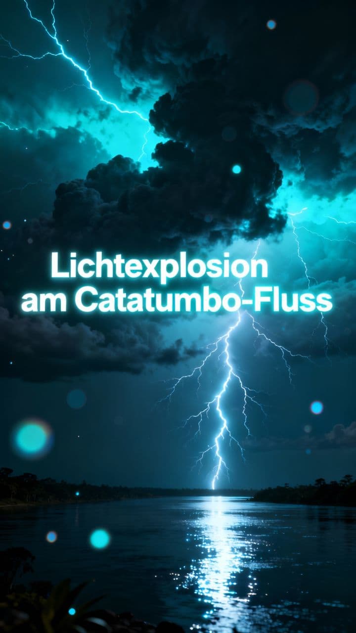 Lichtexplosion am Catatumbo-Fluss