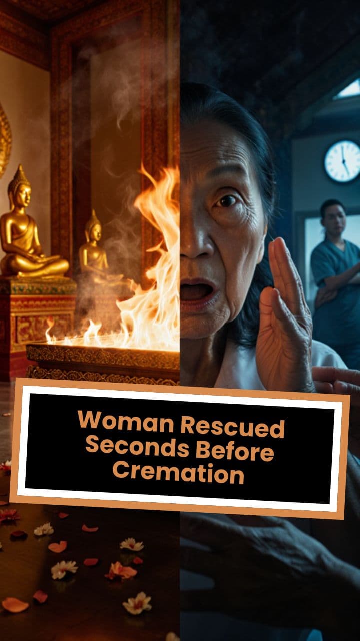 Woman Rescued Seconds Before Cremation