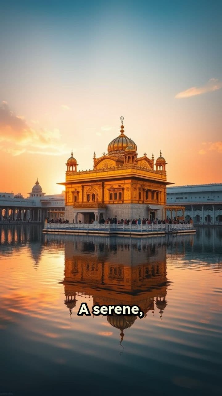 Serene Sunrise at the Golden Temple