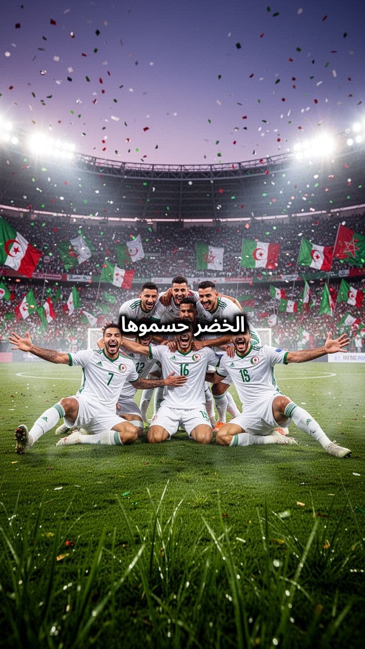 الجزائر تحسم التأهل بثنائية محرز المعنوية