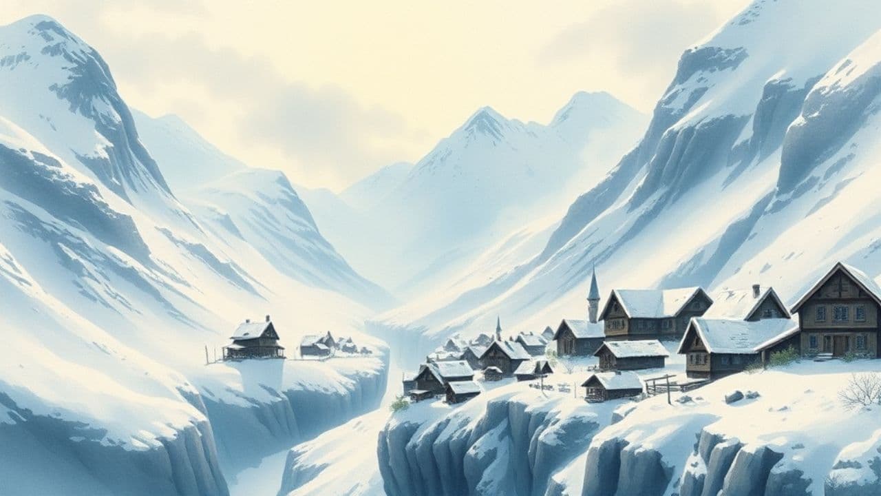 Runen im Schatten der Berge