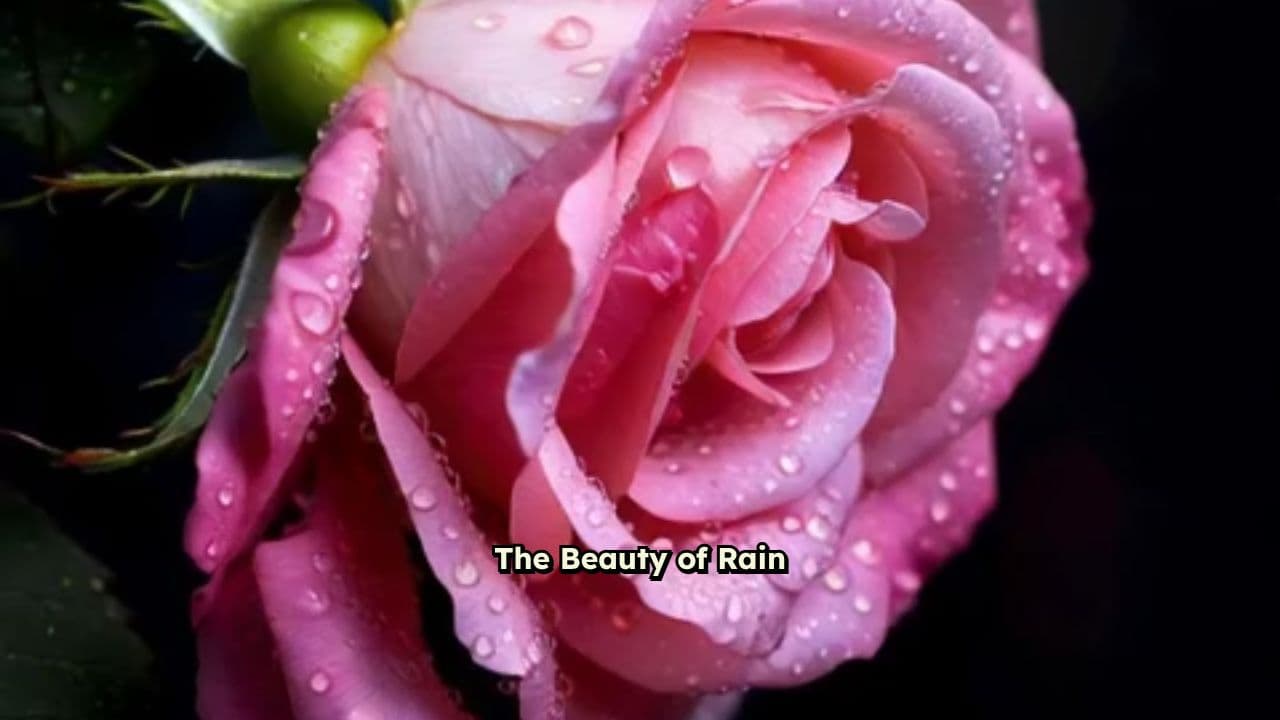 Rain's Embrace of Blossoms