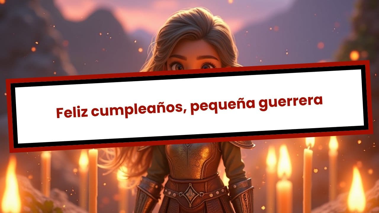 Feliz cumpleaños, pequeña guerrera