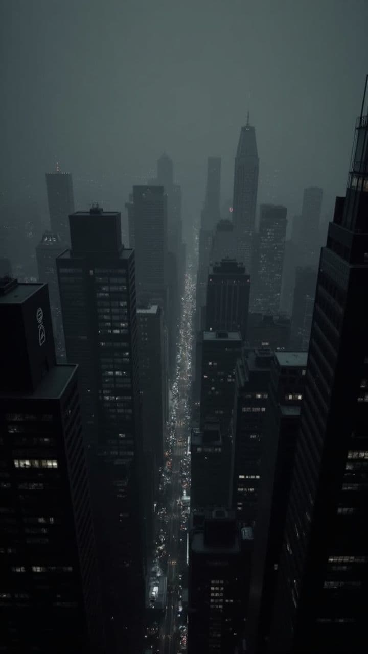 Sternenblick über der Stadt