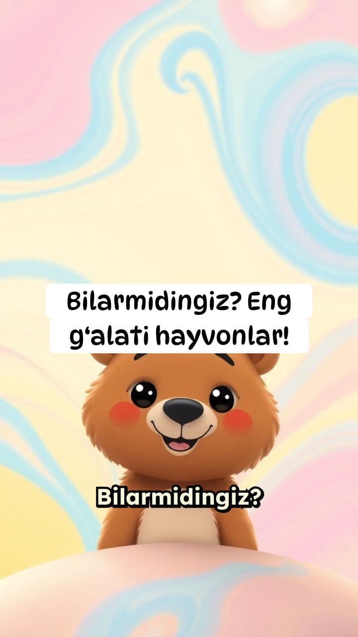 Eng G'alati Hayvonlar!