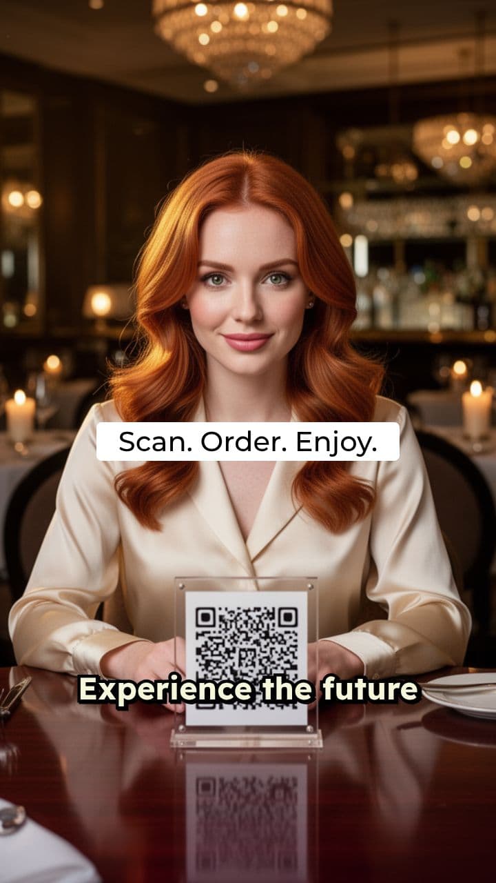 The Future of Dining: QR Code Ad