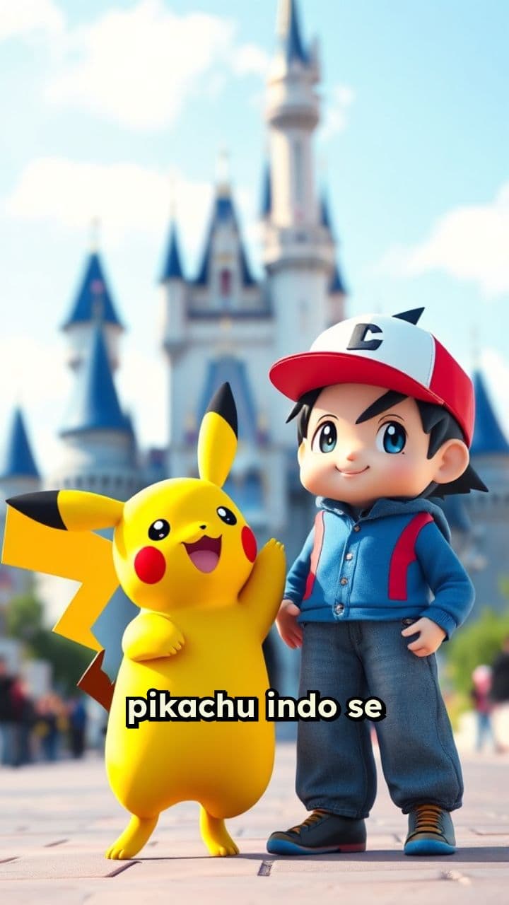 Pikachu reencontra seu treinador na Disney