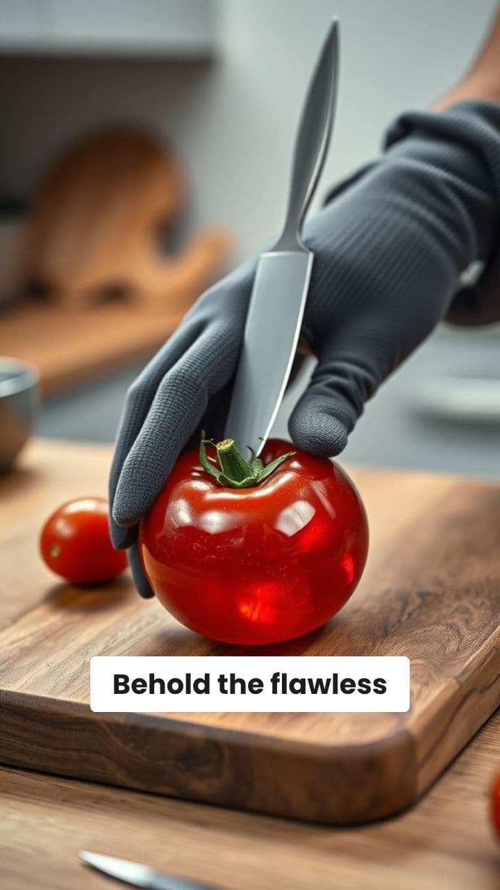 Crystalline Tomato Slicing ASMR