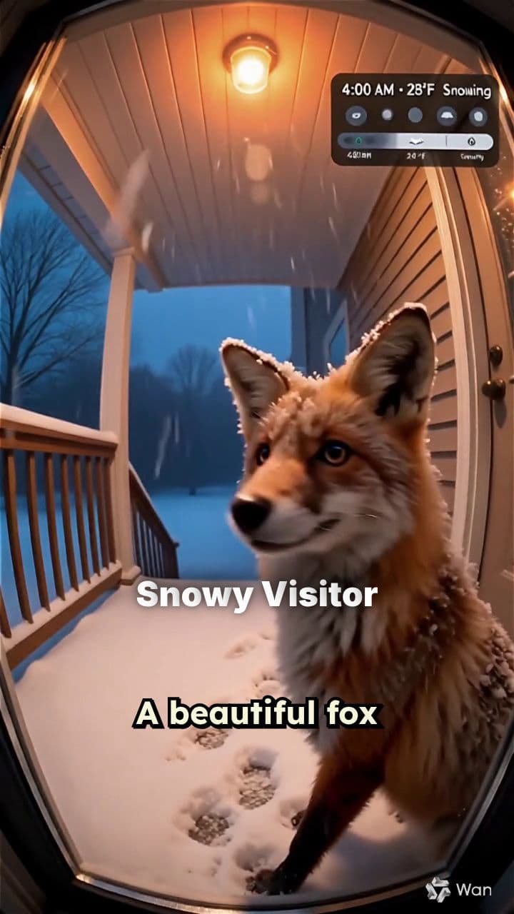 Fox on a Snowy Night