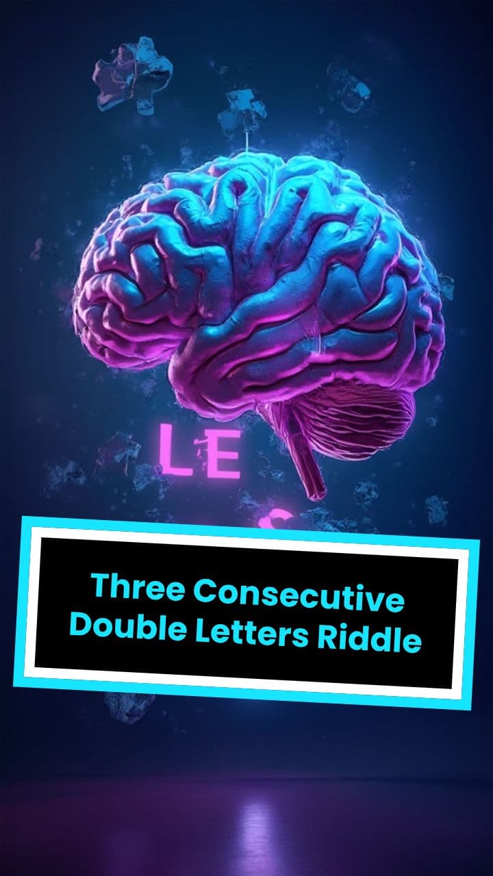 Three Consecutive Double Letters Riddle