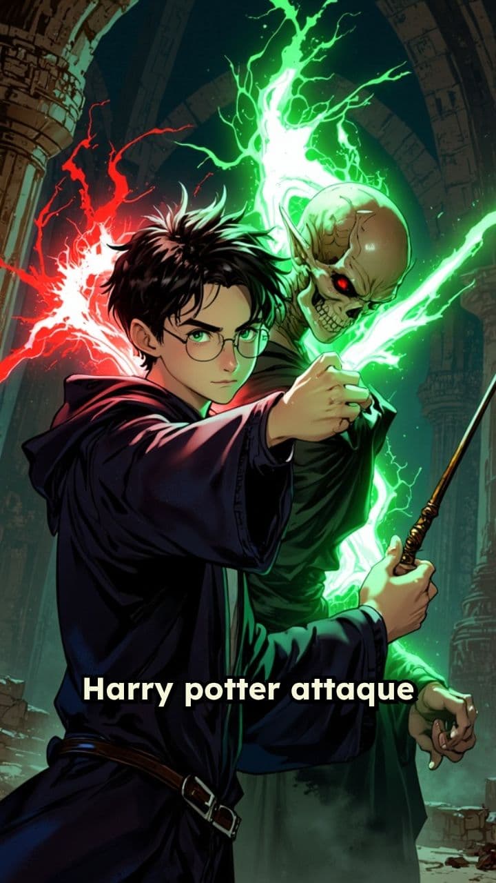 Harry Potter contre Voldemort à Poudlard