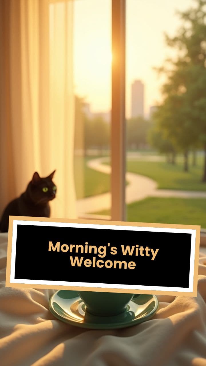 Morning's Witty Welcome