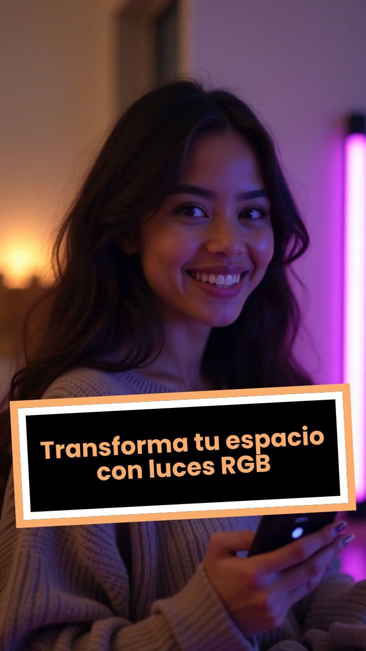 Transforma tu espacio con luces RGB