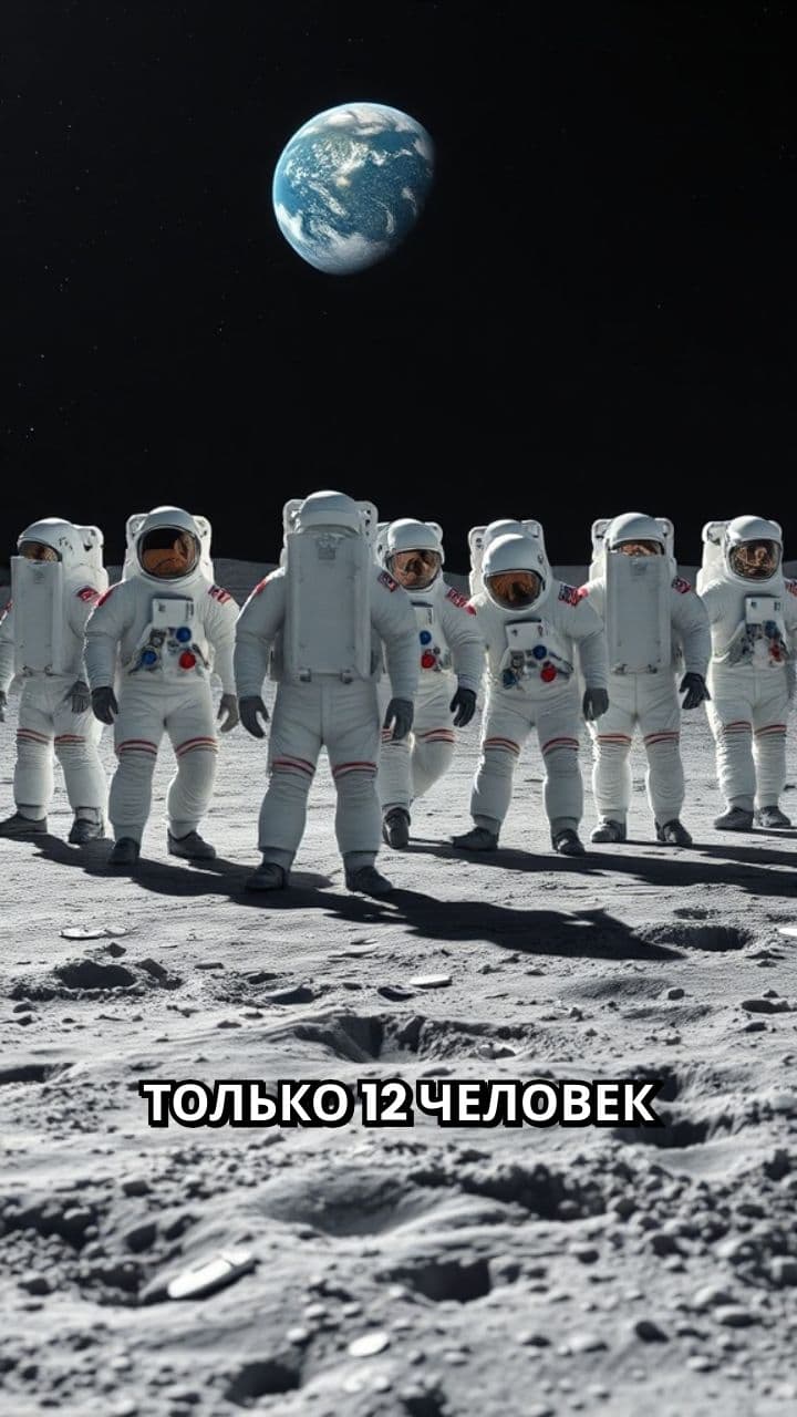 Астронавты на Луне