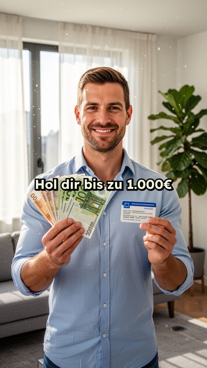 Bis zu 1.000€ von der Krankenkasse sichern