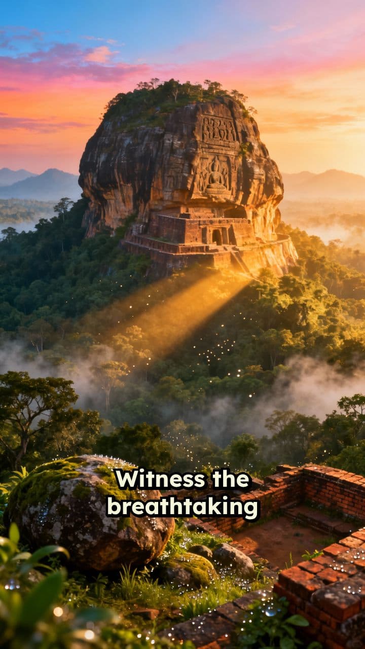 Sigiriya Rock Fortress at Sunrise