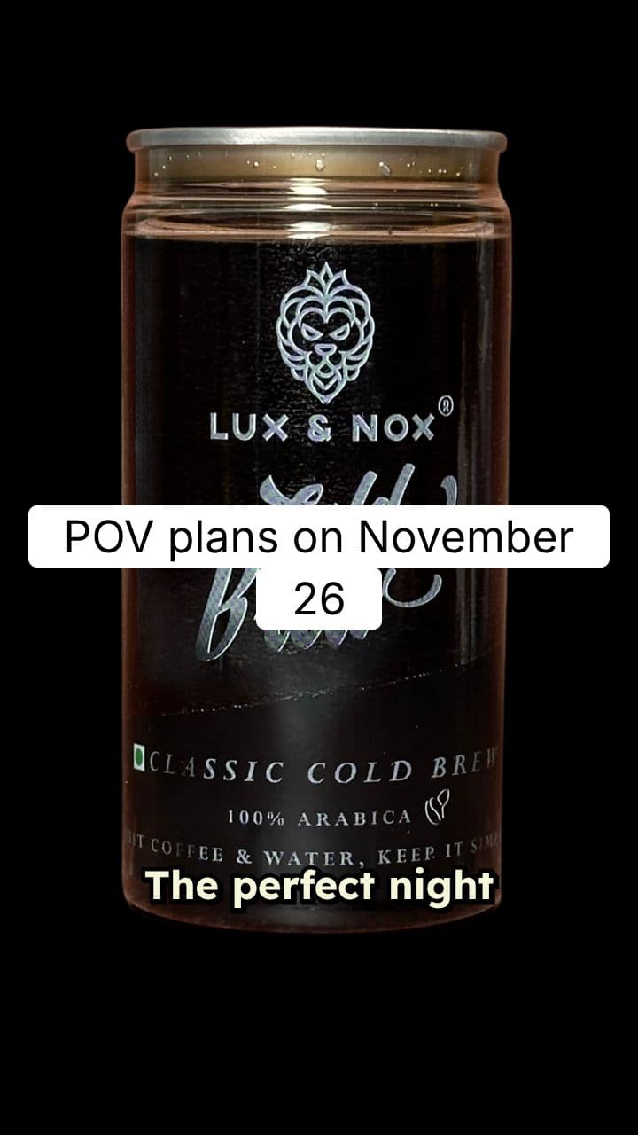Lux & Nox Cold Brew: Perfect Night In