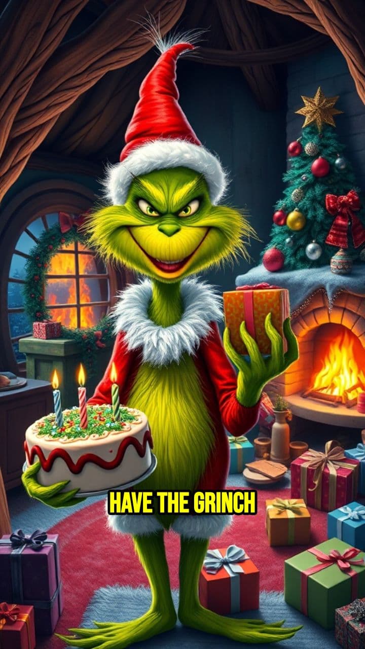 Grinch Wishes Sloan Happy Birthday, Merry Christmas