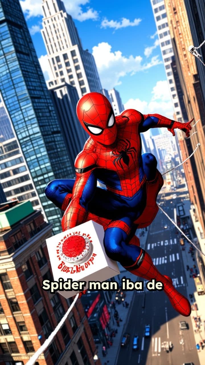 Spider-Man y la torta de cumpleaños