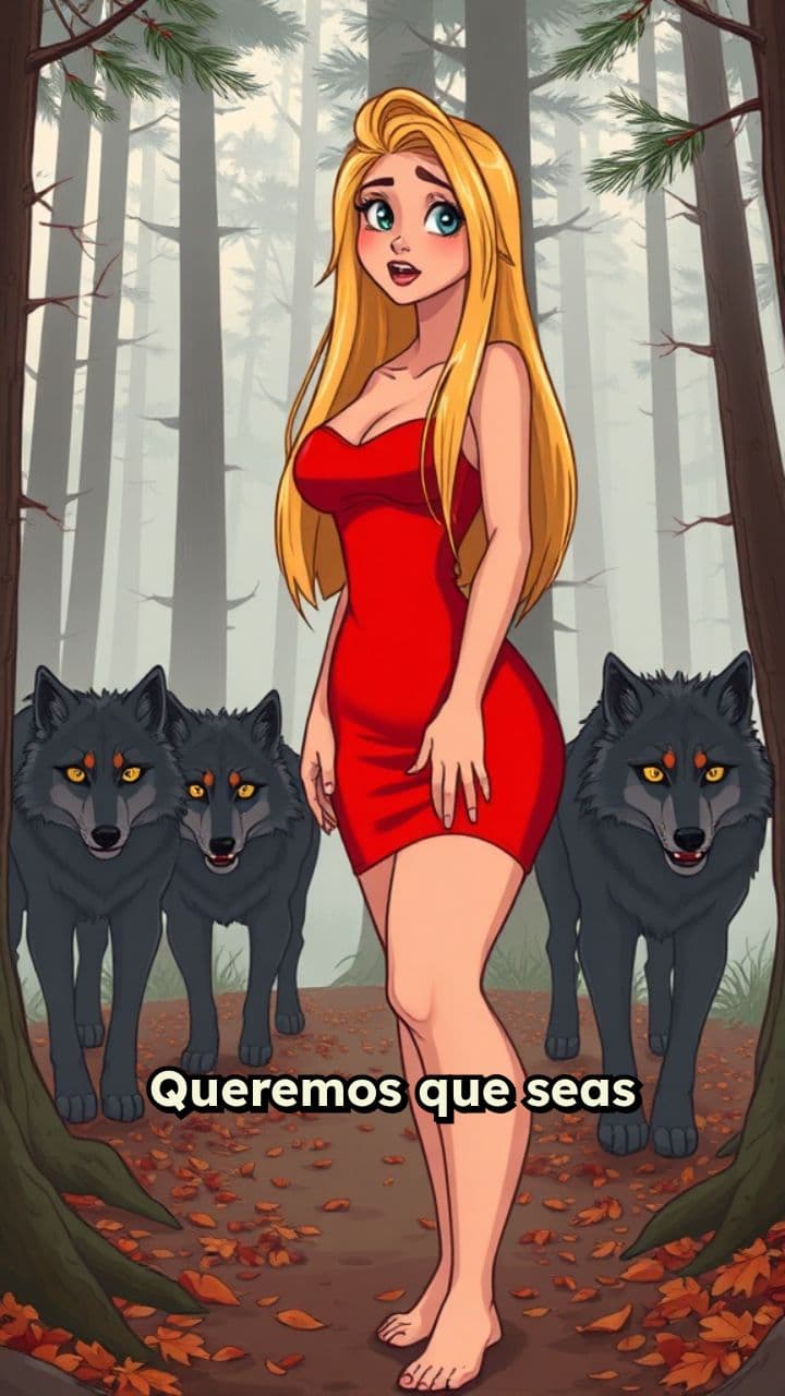 La Chica y los Lobos del Bosque