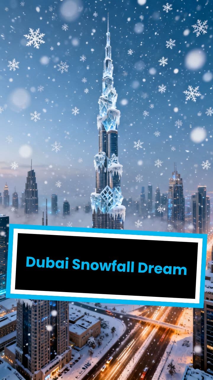 Dubai Snowfall Dream
